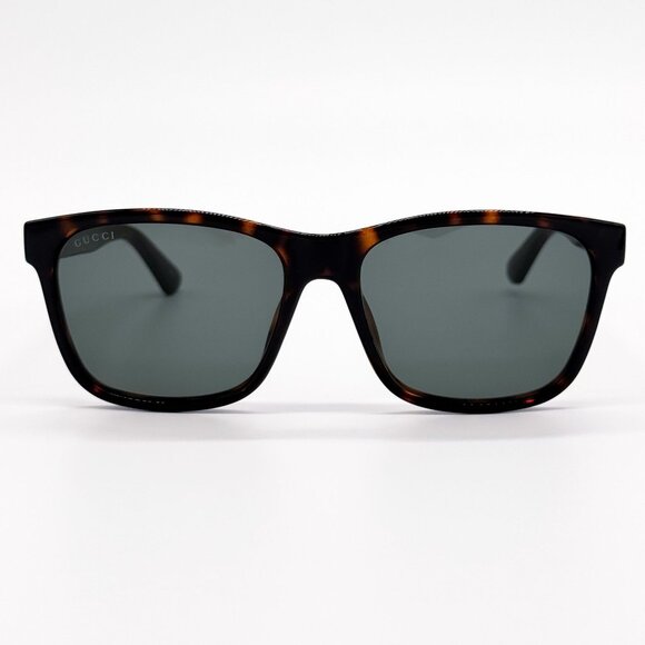 NEW GG0746S 003 UNISEX DARK GREEN HAVANA SUNGLASSES GUCCI - Picture 4 of 11